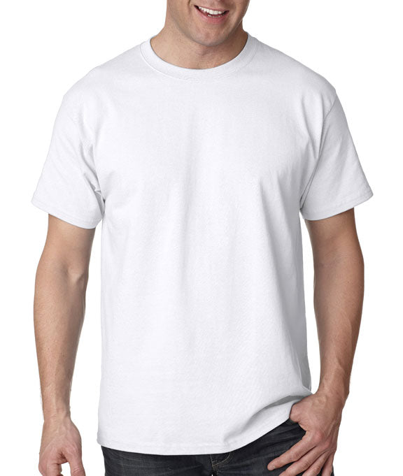 Hanes Mens 100% Cotton Authentic-T T-Shirt Crew Neck T Shirt - 5250T S-2XL