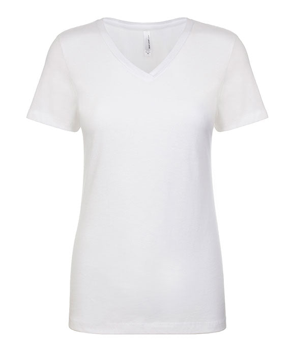 Plain V Neck Shirts | Next Level N1540 Ladies Ideal Short Sleeve Bulk ...