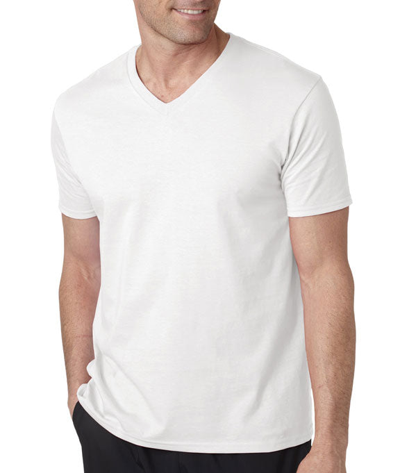 Men's Side Seamless Jersey V Neck Short Sleeve T-Shirt