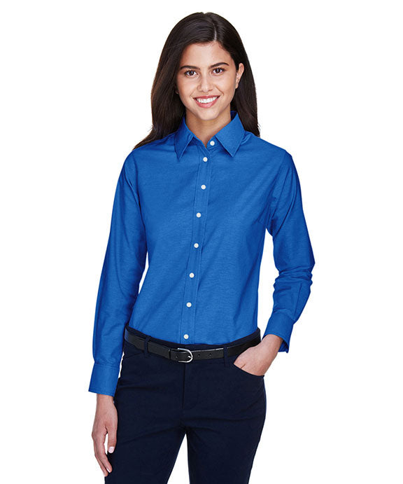 Long Sleeve Oxford Shirts for Women | Harriton M600W | Get Bulk Prices ...