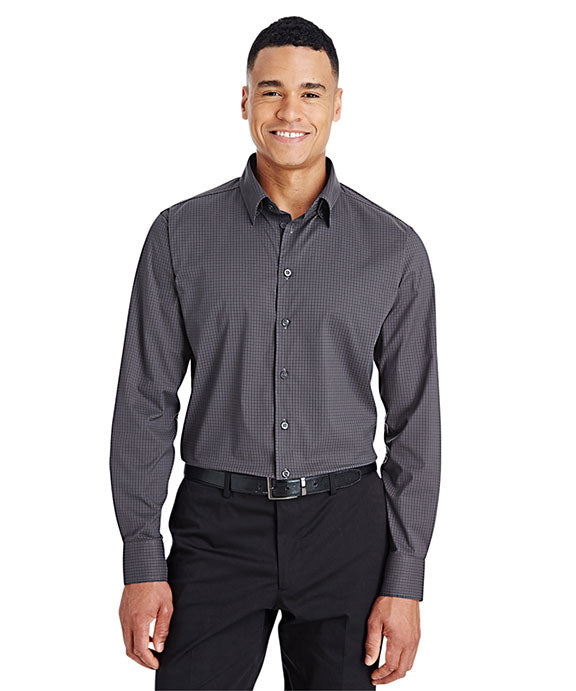 Men's Tonal Mini Check Shirt | Devon & Jones DG535 | Wholesale Pricing ...