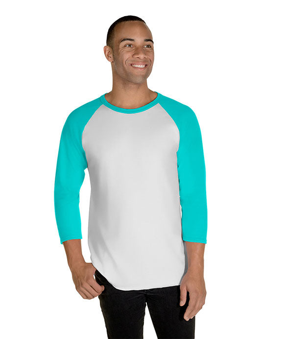 Jerzees 560RR Premium Blend Ringspun Three-Quarter Sleeve Raglan Baseball  T-Shirt